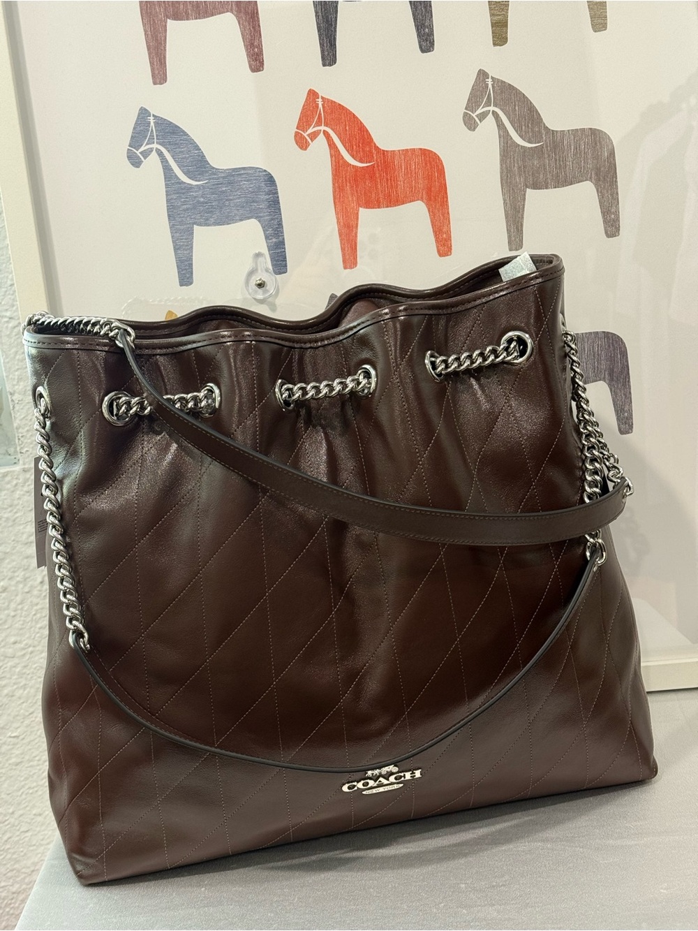 Coach Women's Evelyn Large Quilted Shoulder Bag CCZ81 (New Model)